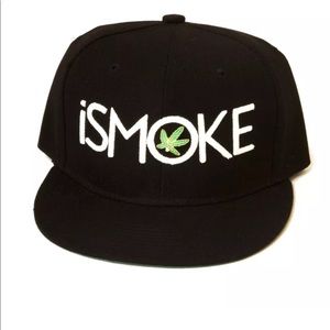 iSmoke Glow in Dark SnapBack w/ Cannabis Leaf Pin